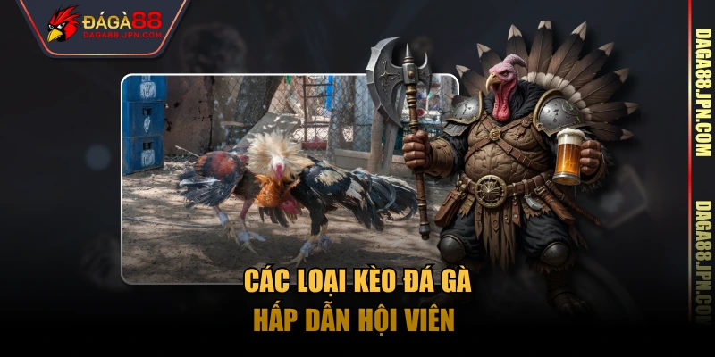 Các loại kèo đá gà hấp dẫn hội viên 