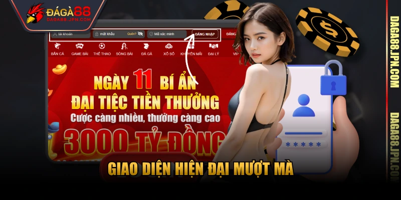 Giao diện hiện đại mượt mà