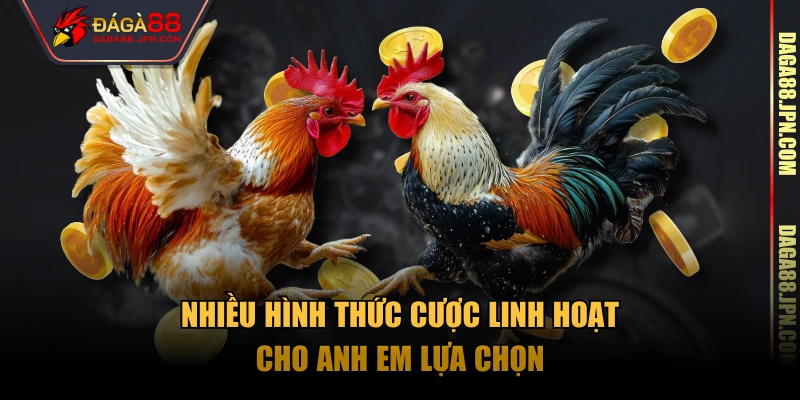 Nhiều hình thức cược linh hoạt cho anh em lựa chọn.